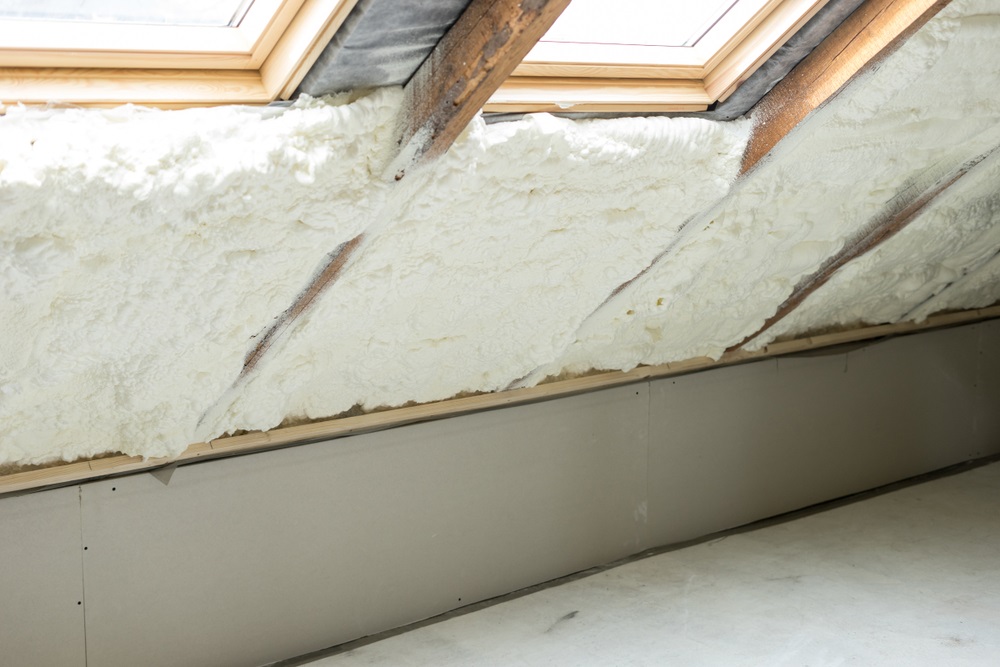 spray polyurethane foam surface detail for roof